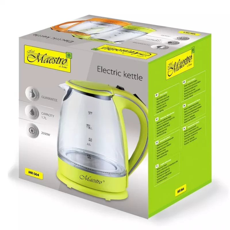 MAESTRO MR-064 electric kettle 1.7 L 2000 W (MR-064-GREEN) Green