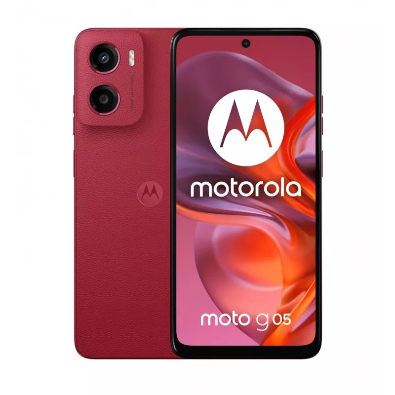 Motorola moto g05 16.9 cm (6.67 inch) Dual SIM Android 15 4G USB Type-C 4 GB 256 GB 5200 mAh Red