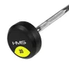 HMS GSL35 fixed barbell/grip rubberised broken 35kg