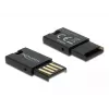 DeLOCK USB 2.0 Card Reader Black Micro SD MicroSDHC MicroSDXC 480 Mbit/s