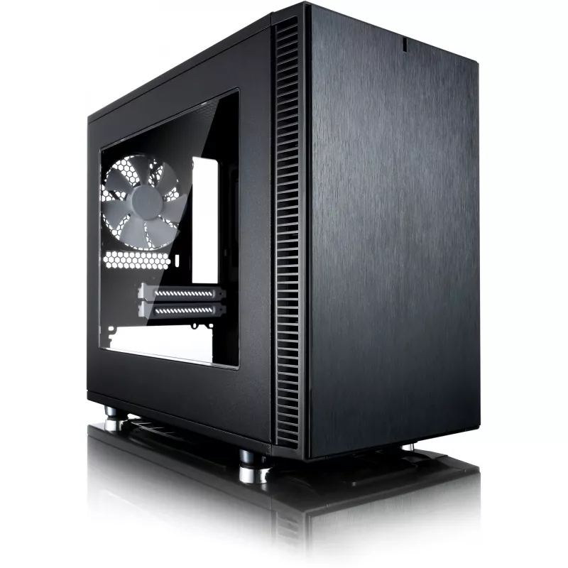 Fractal Design Define Nano S - Window - Tower - ITX - without Power Supply (ATX) - Black - USB/Audio (FD-CA-DEF-NANO-S-BKW)