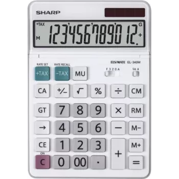 Sharp EL-340W calculator Desktop Display White