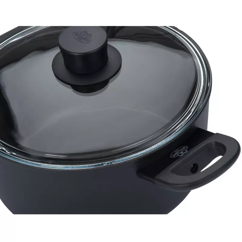 Saucepan BALLARINI 75002-921-0 Round Black Aluminium 24 cm