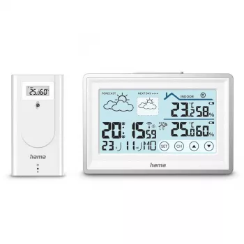 Hama 00222228 digital weather station White Battery
