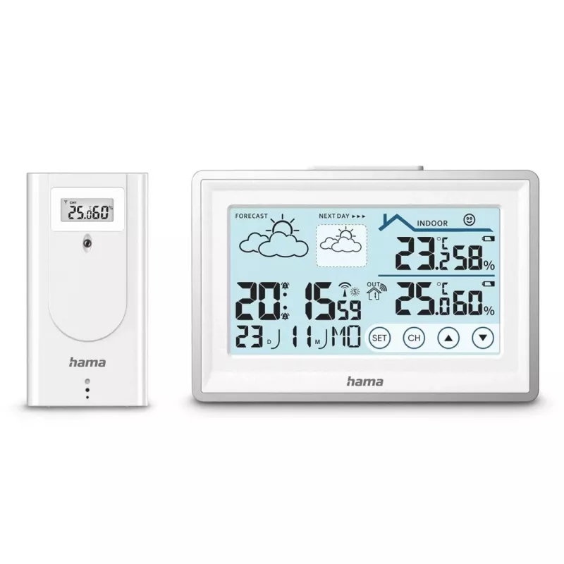 Hama 00222228 digital weather station White Battery