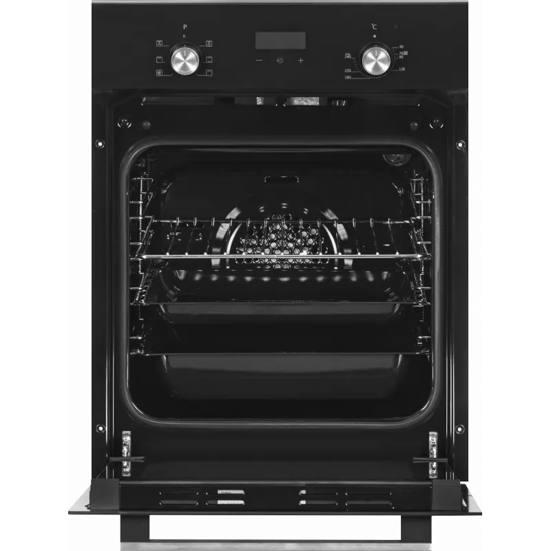 Built-in oven SIMFER 4207DERSP.1 — 47 L, multifunctional, manual pop-up knobs, black, 59.5×45 cm