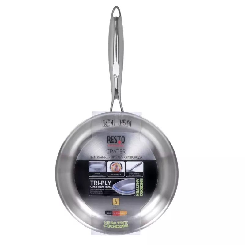 All-purpose pan RESTO Crater Round stainless steel 24 cm