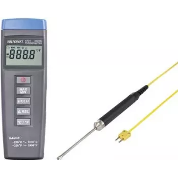 VOLTCRAFT K101 + TP 207 temperature measuring instrument -200 to +1370 °C Probe Type K