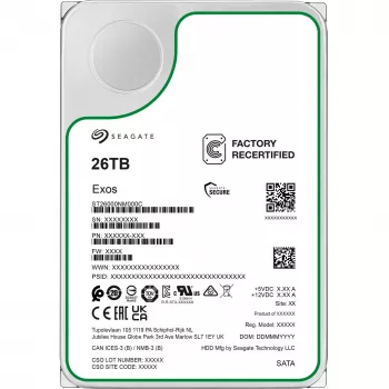 3.5 inch SEAGATE Exos 26TB SATA Enterprise HDD recertified
