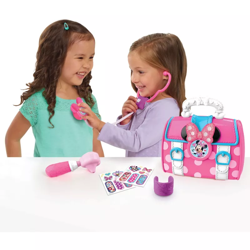 Disney Junior Minnie Mouse Bow-Care Doctor Bag Set, Kids Household Toy