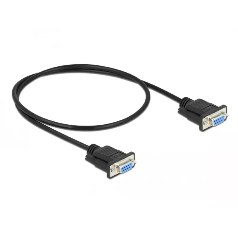 Serial Cable DeLOCK 86614 Black 0.5m RS-232