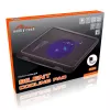 Cooling pad MEDIA-TECH MT2660 — USB-powered laptop cooler, 1 fan 13.5 cm, 20 CFM, 1000 RPM, 330×250×40 mm, 327 g, backlight