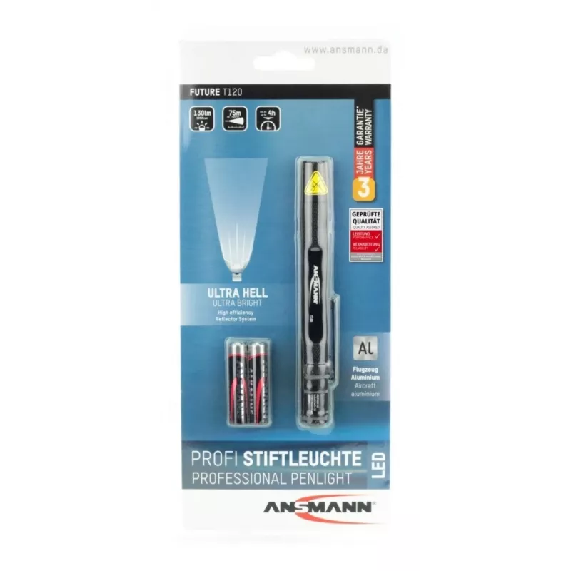 Ansmann Future T120 Black Pen flashlight LED