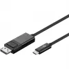 Goobay USB-C to Displayport. M/M. Blac