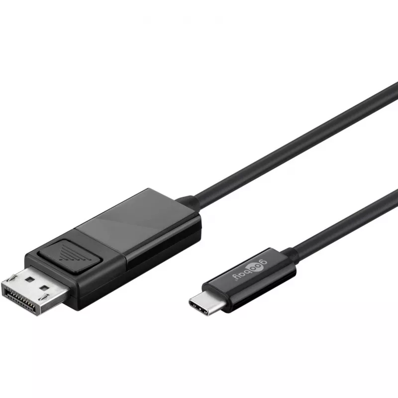 Goobay USB-C to Displayport. M/M. Blac