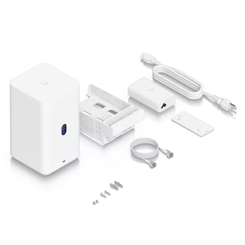 Ubiquiti UNAS-2-W Unifi Nas 2X 3.5 HDD Bays, 2.5GBE, USB-C, POE++ Adapter
