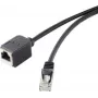Ethernet RJ45 Extension Cable Renkforce CAT5e 0.50 m Black with Locking Mechanism