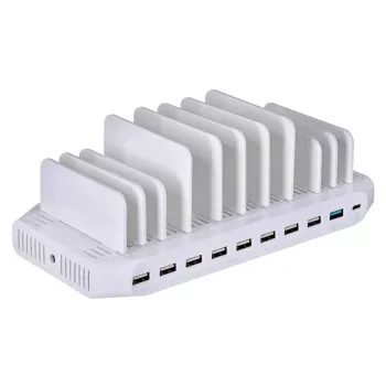 UNITEK Y-2190 Charging Station Organizer Freestanding White