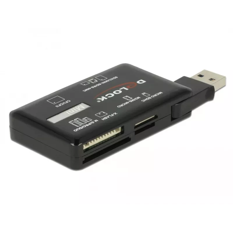 DeLOCK SuperSpeed USB Card Reader CF SD Micro SD MS M2 xD 5 Gbps