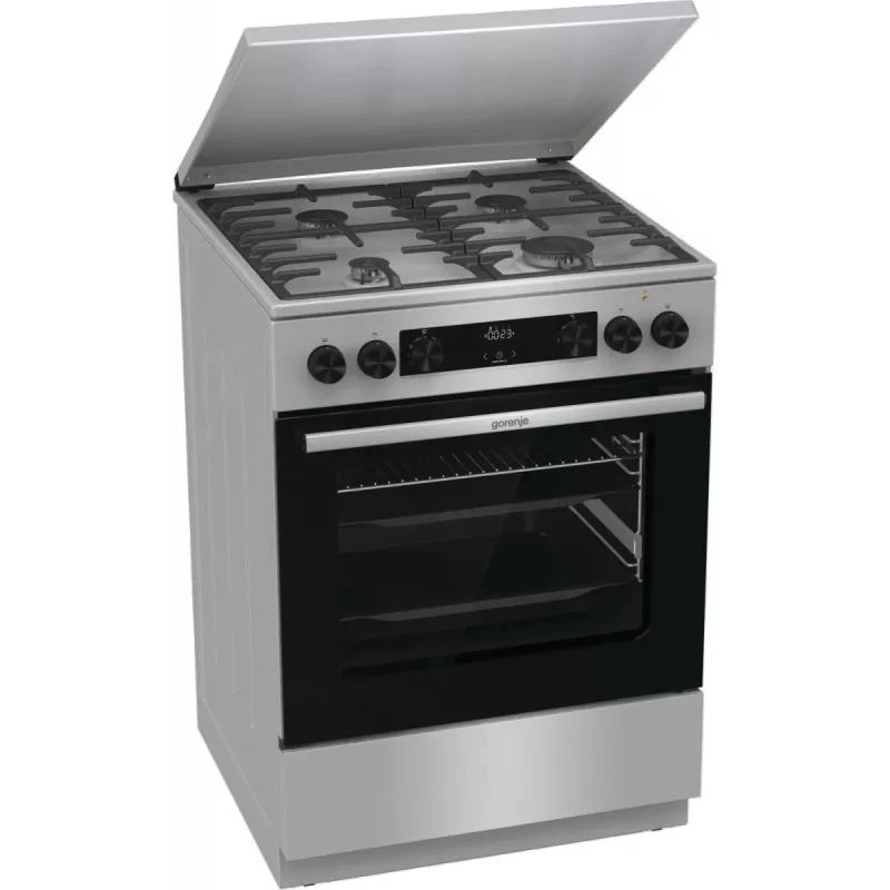 Gorenje GKS6C71XF Freestanding cooker with oven Silver