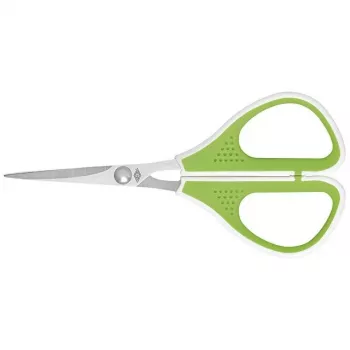 Scissors WEDO 975 411 universal straight-cut single 114 mm, green/white