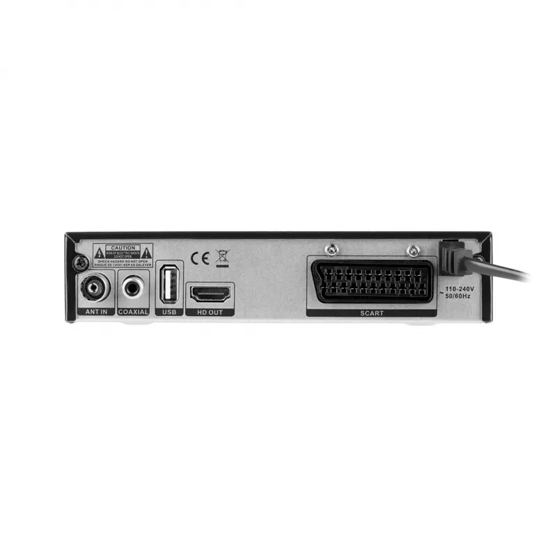Digital TV Receiver Cabletech URZ0336C DVB-T/T2 H.265 terrestrial tuner, 470–862 MHz, 1 tuner, HDMI, USB, SCART