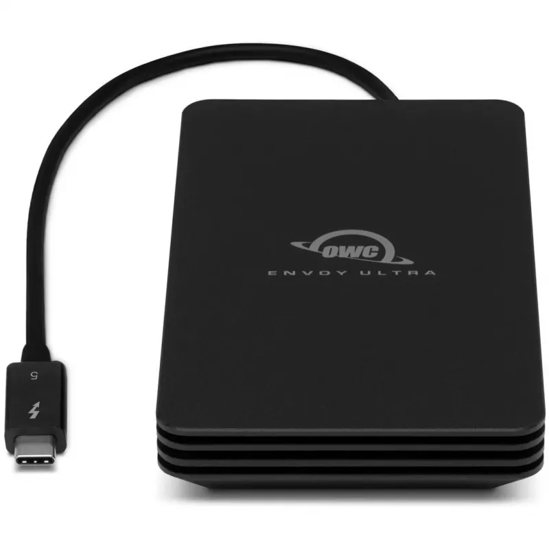 OWC Envoy Ultra - SSD - 2 TB - external (Portable) - M.2 NVMe (M.2 NVMe) - Thunderbolt 5 (USB-C Connector) - Black (OWCTB5ENVU02)