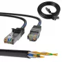 Network Cable Extralink LAN Patchcord Kat.5e RJ-45 F/UTP 0.5m Black