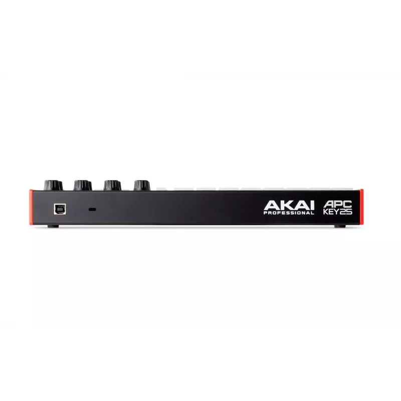 MIDI controller AKAI APC Key 25 MK2 — 25 velocity-sensitive keys, 40 pads, RGB backlight, 8 encoders, USB-powered