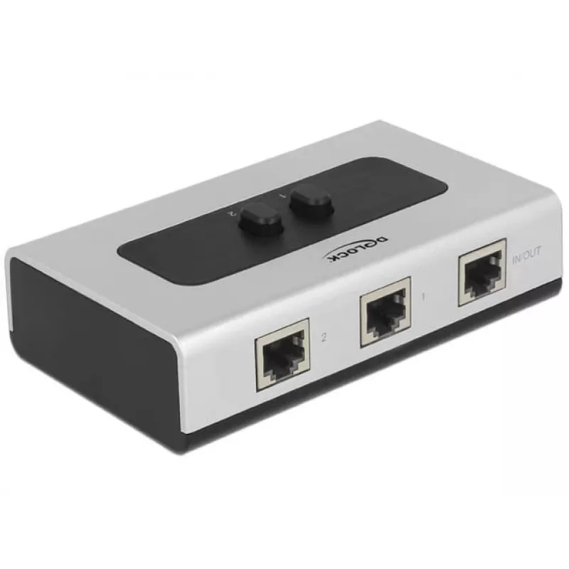 Hub DeLOCK 87673 1000 Mbit/s Black Grey