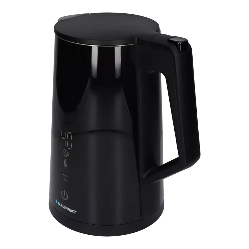 Electric kettle BLAUPUNKT EKD601, 1.7 L, 2200 W, adjustable 40–100 °C, black, stainless steel