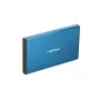 External HDD/SSD enclosure NATEC Rhino GO 2.5 inch — USB 3.0, SATA III, up to 4 TB, 9.5 mm, aluminium, blue