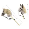 Plush Hobby Horse Milly Mally 6626 Light Grey – milly mally soft toy, ride-on stick horse