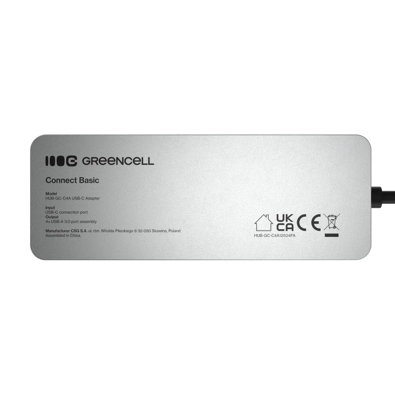 USB hub Green Cell HUB-GC-C4A — 4-port USB-C 3.0 hub