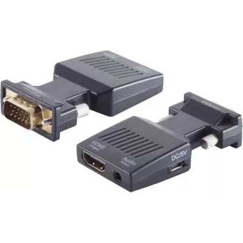 Cable gender changer VGA (D-Sub) HDMI + 3.5mm ShiverPeaks BS10-01005