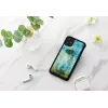 Smartphone case iKins for iPhone 11 — Black Camille design, protective cover