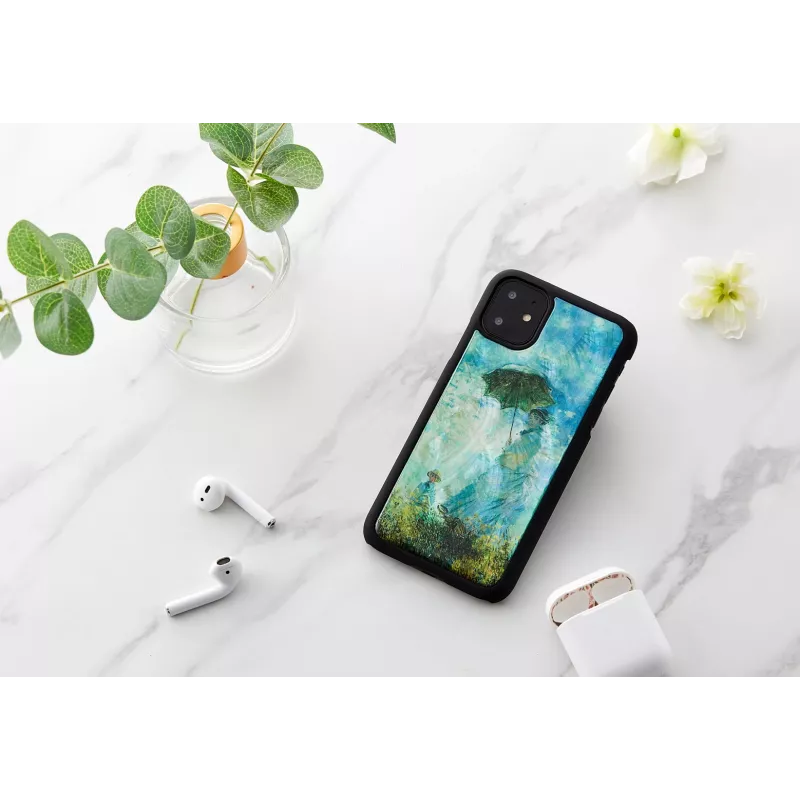 Smartphone case iKins for iPhone 11 — Black Camille design, protective cover