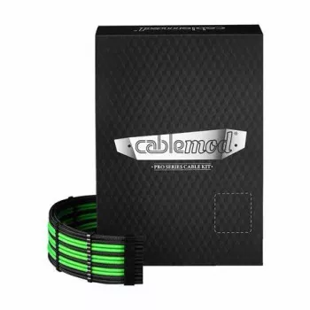 CableMod C-Series PRO ModMesh 12VHPWR Cable Kit for Corsair RM, RMi, RMx (Black Label) - black/light green