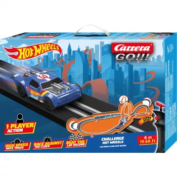 Slot Car Track Set CARRERA GO!!! Challenge Hot Wheels 20068000 1:43 scale