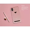 Card Slot Back Shell VixFox for iPhone X/XS — Pink protective phone case with card pocket