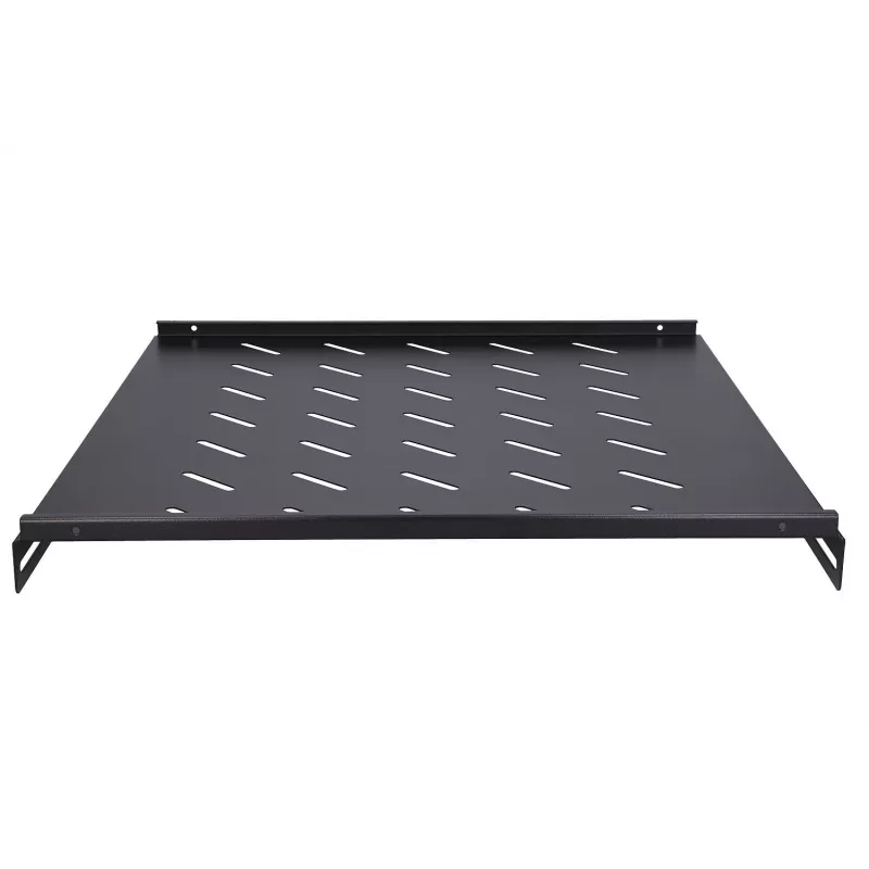 Extralink EX.8635 Fixed Rack Shelf 1U 19 inch 500 mm Deep for 800 mm Cabinets, Black