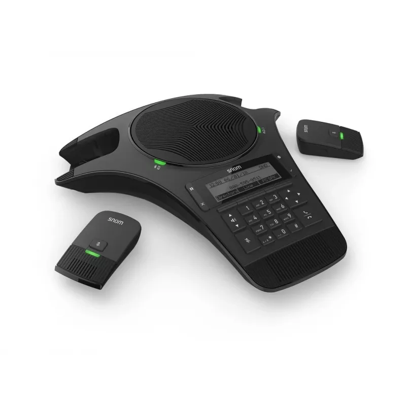 snom C520-WiMi - VoIP-Konferenztelefon - mit Bluetooth-Schnittstelle - DECT - dreiweg Anruffunktion - SIP - 3 Leitungen - Schwarz (4356)