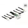 DeLOCK PCI Express 4.0 x16 Card to 4 x SFF-8639 NVMe - Bifurcation - Low Profile Form Factor