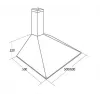 Range hood AKPO WK-5 Soft 50, stainless steel, 50 cm, 156 m³/h, aluminium/carbon grease filter