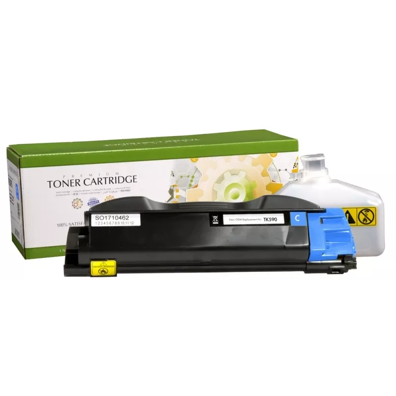 STATIC Toner cartridge compatible with Kyocera TK-590C cyan compatible 5.000 pages