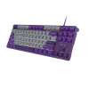 NATEC Fury Gaming Keyboard Kanabo K2 US white-backlit mechanical grey-purple