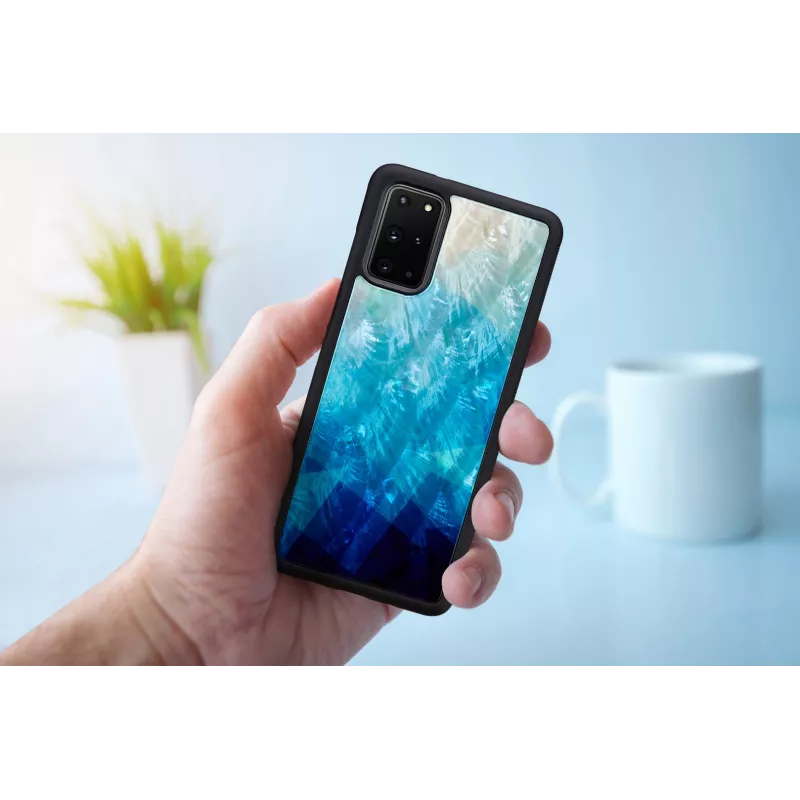 Protective case iKins for Samsung Galaxy S20+ — blue lake black finish