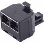 Wire Connector ShiverPeaks BS71230 3xRJ-11 Black