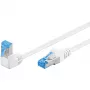 Network patch cable GOOBAY 51563 Cat6a S/FTP (S‑STP) 0.5 m RJ‑45 white/blue