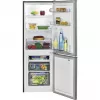 Freestanding fridge BOMANN KG 7359, 173 L (121 L fridge + 52 L freezer), stainless steel, C energy